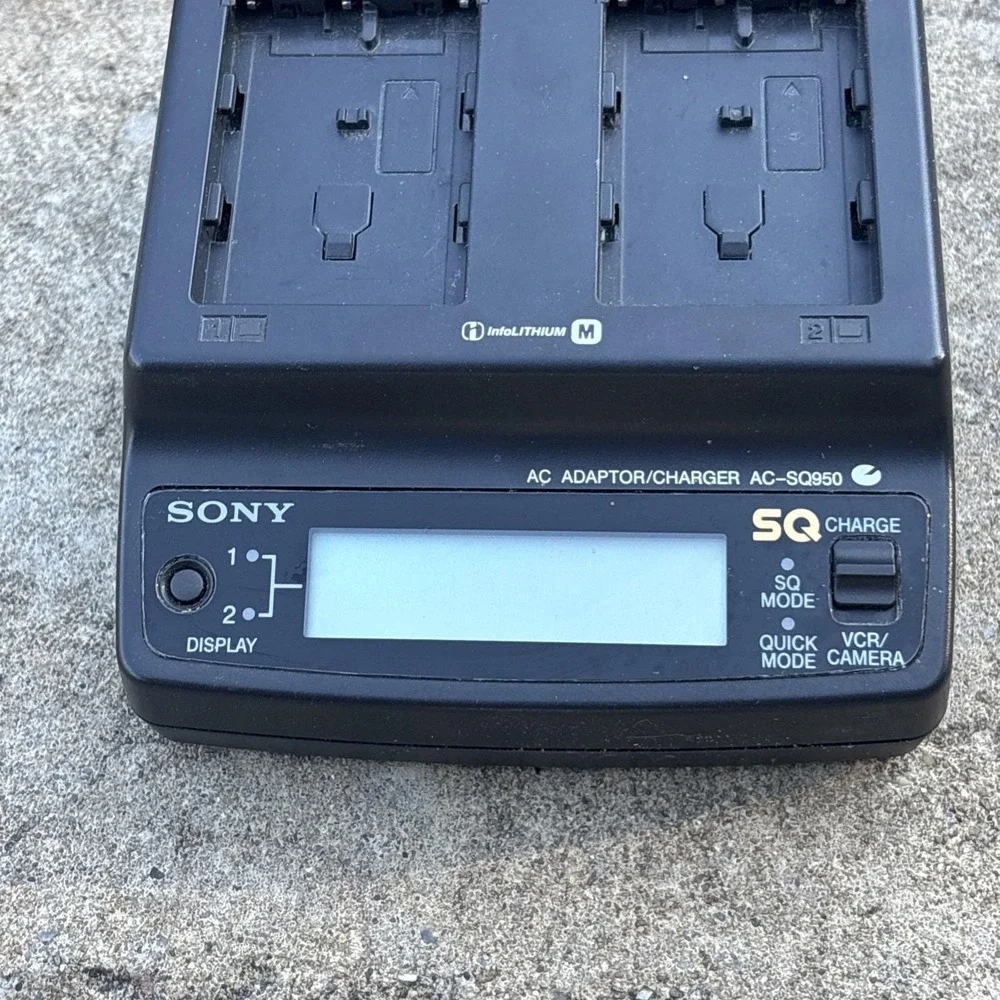 Sony AC Power Adapter Dual Battery Charger AC-SQ950 OEM Tested